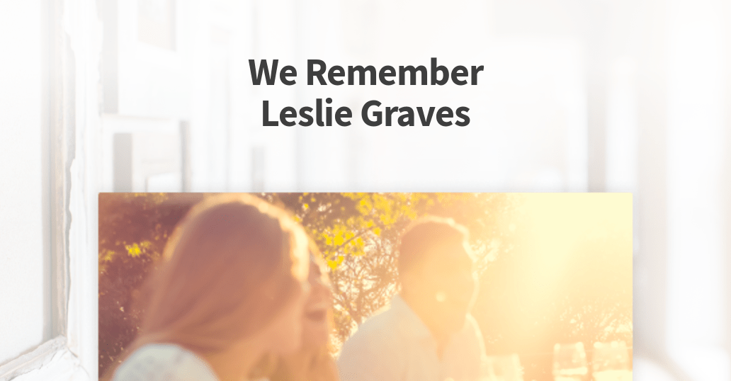 Leslie Graves (1959 1995) Obituary